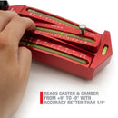 Longacre 52-78272 Caster Camber Gauge "“ Billet Aluminum with Magnetic Adapter
