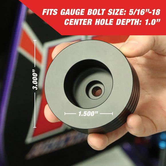 Longacre 52-78424 Billet Magnetic Caster Camber Gauge Adapter