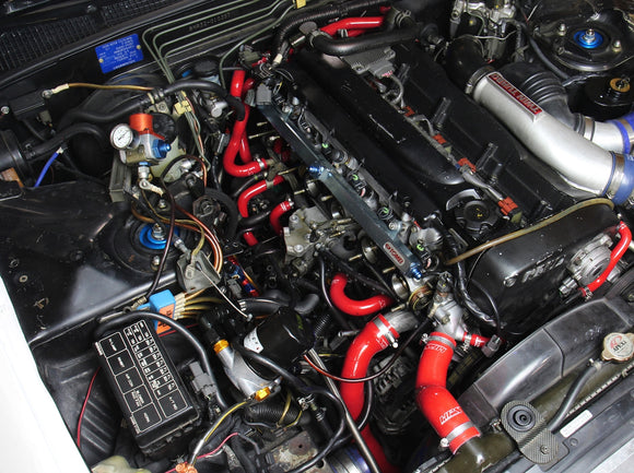 HPS シリコンラジエーター＆ヒーターホースキット Nissan Skyline GTR R32用