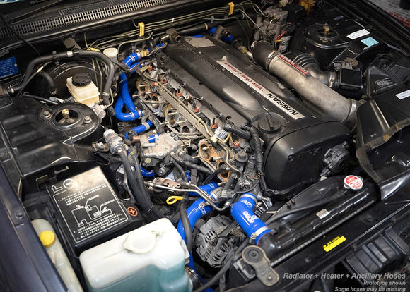 HPS シリコンクーラントホースキット(ラジエーター・ヒーター・補機) Nissan Skyline GTR R33用