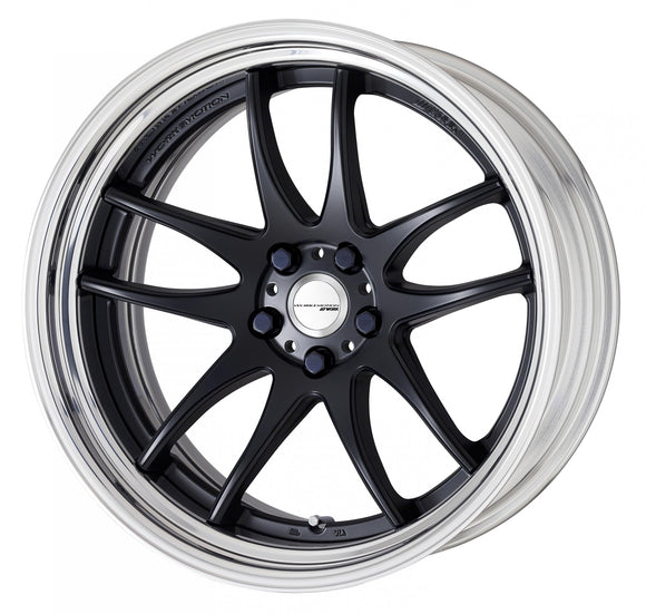 WORK EMOTION CR 2P — Matte Black (MBL), Deep Concave. WORK's 20 inch STEP RIM wheel, shown as a finish reference for 19 inch STEP RIM.