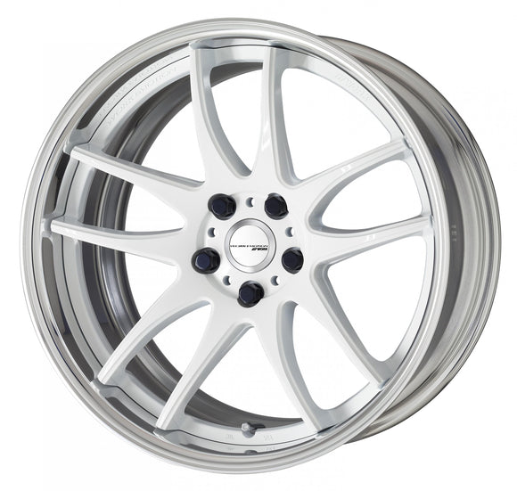 WORK EMOTION CR 2P 19 inch FULL REVERSE, White (WHT), Deep Concave — WORK factory photo