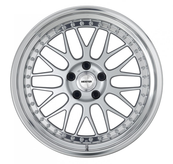 WORK MEISTER M1 3PIECE 19 inch NORMAL, Silver (SIL) — WORK factory photo