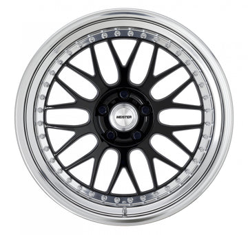 WORK MEISTER M1 3PIECE — Black (BLK). WORK's 19 inch NORMAL wheel, shown as a finish reference for 18 inch NORMAL.