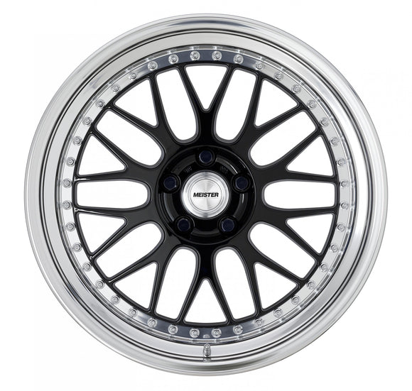 WORK MEISTER M1 3PIECE — Black (BLK). WORK's 19 inch NORMAL wheel, shown as a finish reference for 18 inch NORMAL.