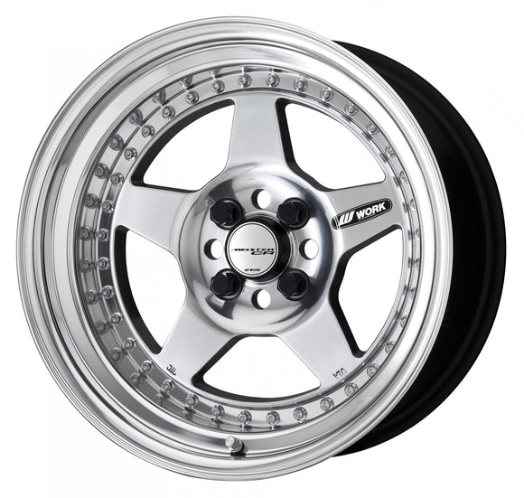 WORK MEISTER CR01 — Buff Finish (PP). WORK's 16 inch NORMAL wheel, shown as a finish reference for 15 inch NORMAL.