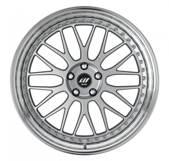 WORK ZISTANCE W10M — Silver (SIL), 21 inch, 3-piece STEP RIM. WORK factory photo.
