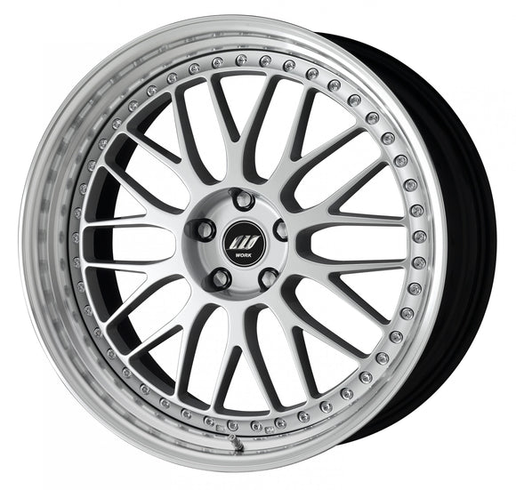 WORK ZISTANCE W10M — Silver (SIL), 21 inch, 3-piece STEP RIM. WORK factory photo.