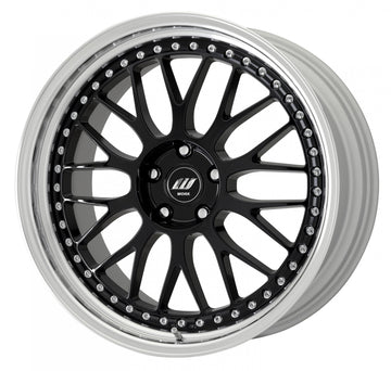 WORK ZISTANCE W10M — Black (BLK), 20 inch, 3-piece STEP RIM. WORK factory photo.