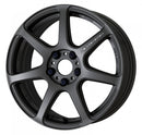 WORK EMOTION T7R — Mat Carbon (MGM), SEMI taper. WORK's 17 inch NORMAL wheel, shown as a finish reference for 15 inch NORMAL.