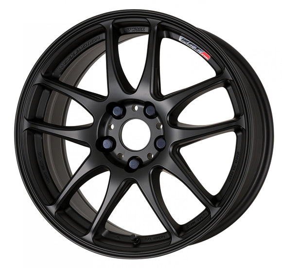 WORK EMOTION CR Kiwami 18 inch NORMAL, Matte Black (MBL), SEMI taper — WORK factory photo