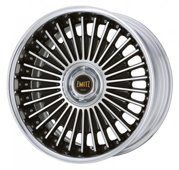 WORK EMITZ 20 inch STEP RIM – Black Cut Clear (BP)