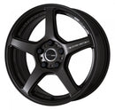 WORK EMOTION T5R — Mat Graphite (MGK), SEMI taper. WORK's 17 inch NORMAL wheel, shown as a finish reference for 18 inch NORMAL.