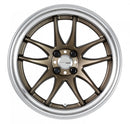 WORK EMOTION CR 2P — Ashed Titanium (AHG2), Deep Concave. WORK's 17 inch STEP RIM wheel, shown as a finish reference for 16 inch FULL REVERSE.