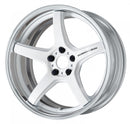 WORK EMOTION T5R 2P — White (WHT), Deep Concave. WORK's 19 inch FULL REVERSE wheel, shown as a finish reference for 18 inch FULL REVERSE.
