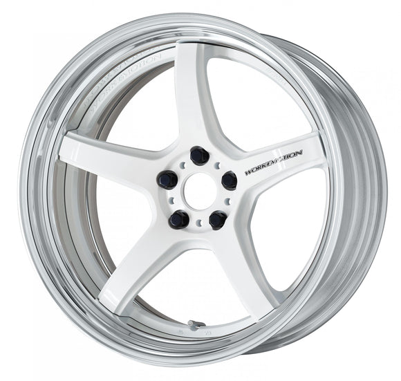 WORK EMOTION T5R 2P 20 inch STEP RIM, White (WHT), Deep Concave — WORK factory photo