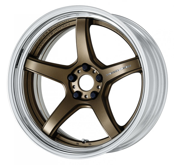 WORK EMOTION T5R 2P 20 inch STEP RIM, Ashed Titanium (AHG), Deep Concave — WORK factory photo