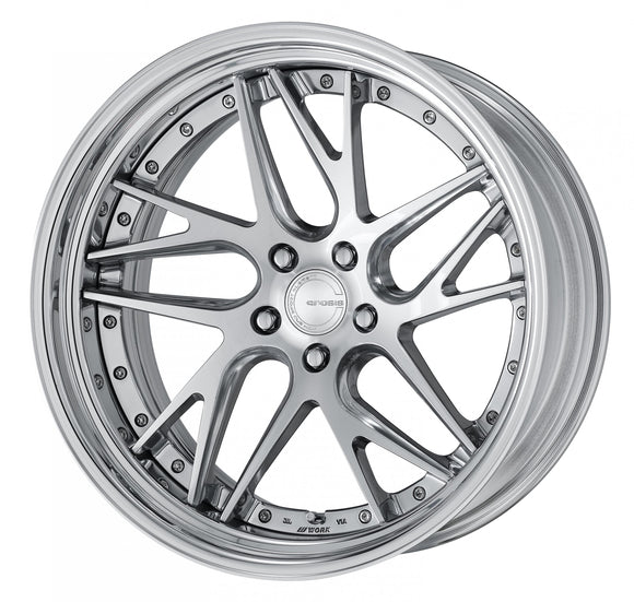 WORK GNOSIS CVX 21 inch STEP RIM, Deep Concave – Composite Buff Brushed (PBU)