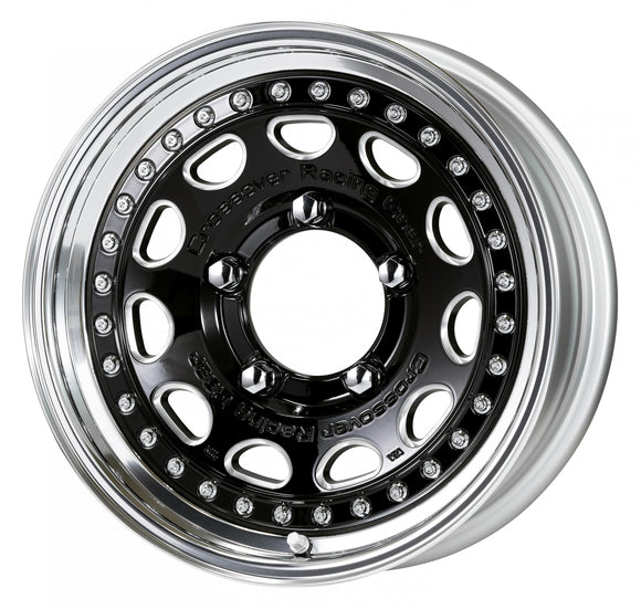 WORK CRAG GALVATRE — Black Chamfer Machining (BC), 15 inch 3-piece NORMAL rim. WORK factory photo.