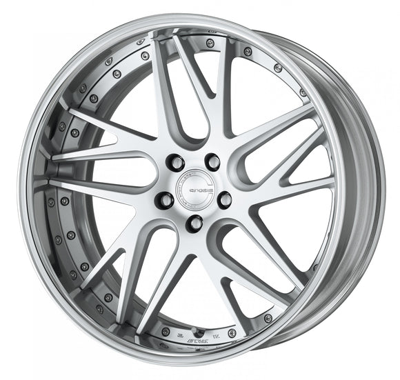 WORK GNOSIS CVX Middle Concave Matte Silver (MSL) – 21 inch FULL REVERSE wheel shown, reference for 22 inch STEP RIM