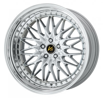 WORK VS XV STEP RIM – Silky Rich Silver (SRS); 21 inch wheel shown, finish reference for 19 inch