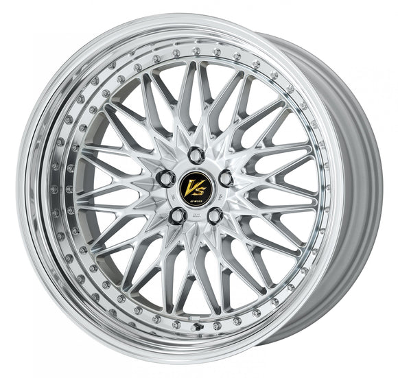 WORK VS XV STEP RIM – Silky Rich Silver (SRS); 21 inch wheel shown, finish reference for 19 inch