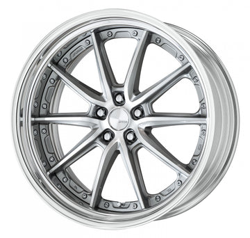 WORK LANVEC LS10 21 inch STEP RIM – GR Silver Cut Clear
