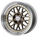 WORK MEISTER M1 3PIECE — Titanium Gold (HPG). WORK's 17 inch NORMAL wheel, shown as a finish reference for 16 inch NORMAL.