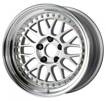 WORK MEISTER M1 3PIECE 17 inch NORMAL, Silver (SIL) — WORK factory photo