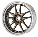 WORK EMOTION CR 2P — Ashed Titanium (AHG), Semi Concave. WORK's 20 inch STEP RIM wheel, shown as a finish reference for 19 inch STEP RIM.