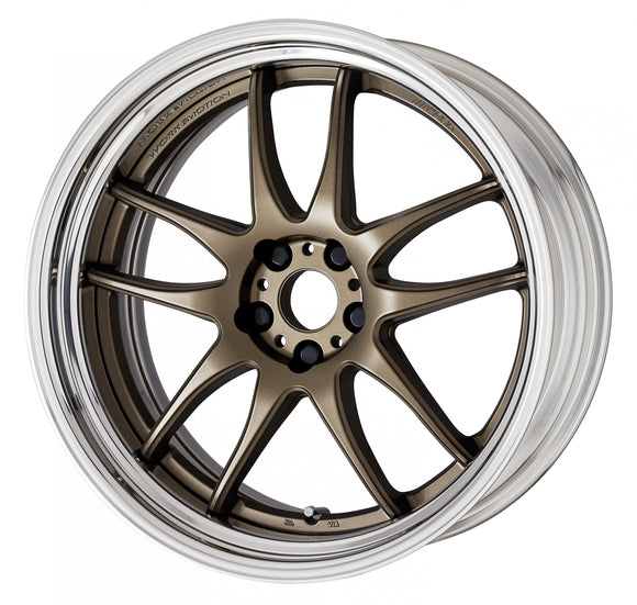 WORK EMOTION CR 2P — Ashed Titanium (AHG), Semi Concave. WORK's 20 inch STEP RIM wheel, shown as a finish reference for 19 inch STEP RIM.