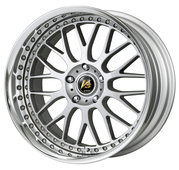 WORK VS XX Light Greyish Silver (LGS) – 19 inch FULL REVERSE wheel shown, finish reference for 20 inch STEP RIM