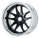 WORK EMOTION CR 2P — Matte Black (MBL), Deep Concave. WORK's 18 inch STEP RIM wheel, shown as a finish reference for 17 inch STEP RIM.