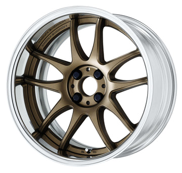WORK EMOTION CR 2P — Ashed Titanium (AHG), Semi Concave. WORK's 17 inch FULL REVERSE wheel, shown as a finish reference for 19 inch FULL REVERSE.