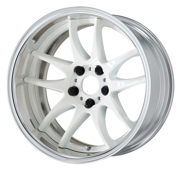 WORK EMOTION CR 2P 17 inch FULL REVERSE, White (WHT), Deep Concave — WORK factory photo