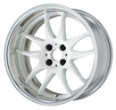 WORK EMOTION CR 2P 17 inch FULL REVERSE, White (WHT), Semi Concave — WORK factory photo