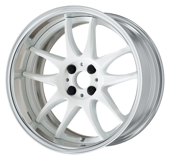 WORK EMOTION CR 2P 17 inch FULL REVERSE, White (WHT), Semi Concave — WORK factory photo