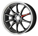 WORK EMOTION ZR10 18 inch NORMAL, Glim Black Diamond Cut Rim (GTKRC), MIDDLE taper — WORK factory photo