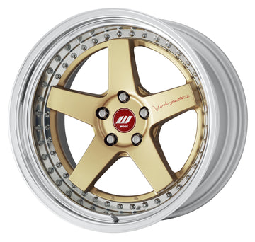 WORK ZISTANCE W5S — Gold (GLD), 19 inch, 3-piece STEP RIM. WORK factory photo.