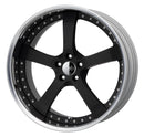 WORK EQUIP E05 3-piece wheel – Black Anodized (SKB)