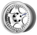 WORK MEISTER S1 3PIECE — Silver (SIL). WORK's 17 inch NORMAL wheel, shown as a finish reference for 16 inch NORMAL.