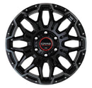 WORK CRAG LCG — Black Cut Clear Black Pierce Machining (BPKPM), 18 inch