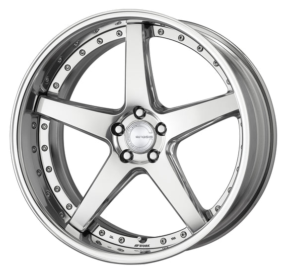WORK GNOSIS CVF Middle Concave Buff Finish (PP2) – 21 inch FULL REVERSE wheel shown, reference for 20 inch STEP RIM