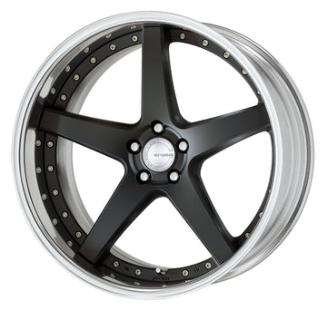 WORK GNOSIS CVF Middle Concave Matte Black (MBL) – 21 inch FULL REVERSE wheel shown, reference for 20 inch STEP RIM