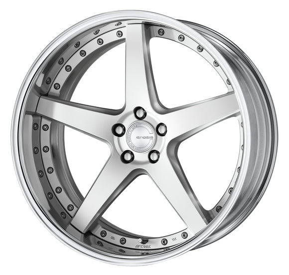 WORK GNOSIS CVF Middle Concave Matte Silver (MSL) – 21 inch FULL REVERSE wheel shown, reference for 21 inch STEP RIM