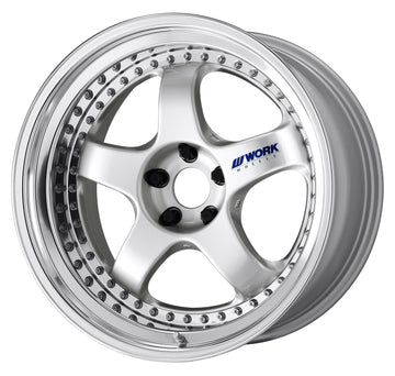 WORK MEISTER S1 3PIECE — Silver (SIL). WORK's 20 inch NORMAL wheel, shown as a finish reference for 19 inch NORMAL.