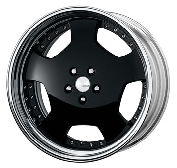WORK LANVEC LDZ Black – 20 inch STEP RIM wheel shown, finish reference for 19 inch