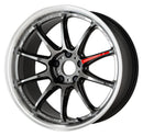 WORK EMOTION ZR10 18 inch NORMAL, Glim Black Diamond Cut Rim (GTKRC), DEEP taper — WORK factory photo