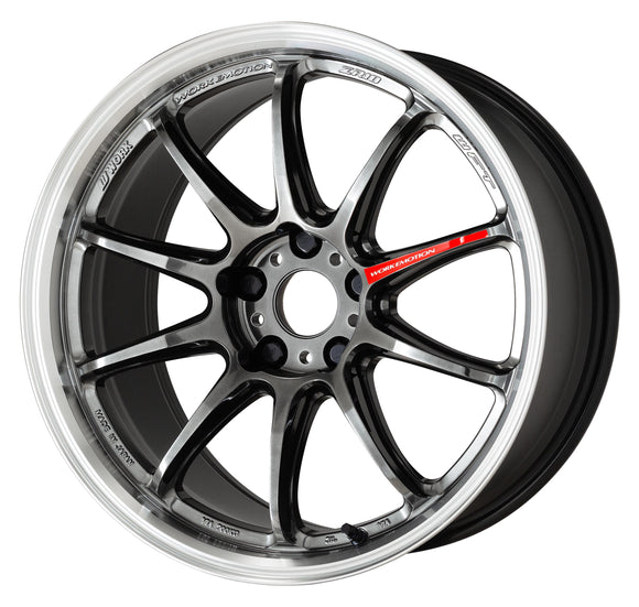 WORK EMOTION ZR10 18 inch NORMAL, Glim Black Diamond Cut Rim (GTKRC), DEEP taper — WORK factory photo