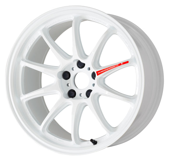 WORK EMOTION ZR10 — Azure White (AZW), DEEP taper. WORK's 18 inch NORMAL wheel, shown as a finish reference for 17 inch NORMAL.